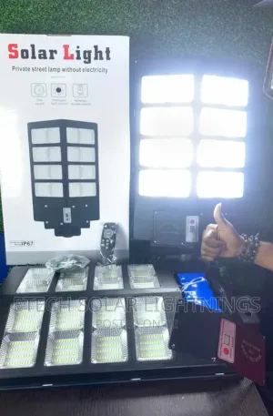 12 Eye Solar Street Light With 15,000 mAh Battery Price in Nigeria Alaba Price