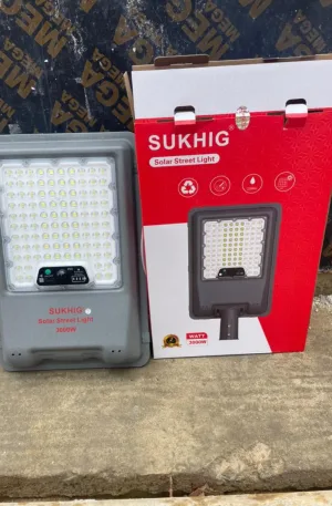 Sukhig 3000W Solar Street Light (Die Cast) Price in Nigeria Alaba Price