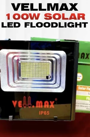 100W Vell Max Solar Flood Light Price in Nigeria Alaba Price