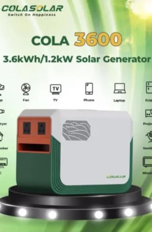 Cola 3600 3.6KWh Solar Generator Price in Nigeria Alaba Price