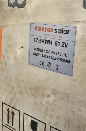 48V 15KWH Choice Solar Lithium Battery Price in Nigeria Alaba Price 2