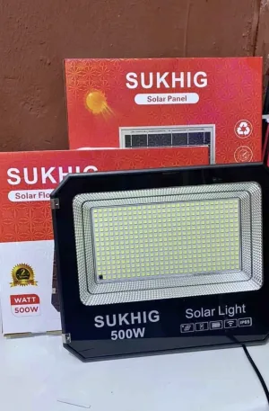 Sukhig 500W Solar Flood Light Price in Nigeria Alaba Price