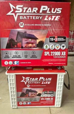12V 220Ah Star Plus Battery Lite Price in Nigeria Alaba Price