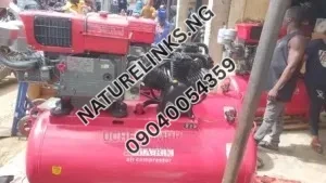 Air Compresor With Diesel Engine 500l 10hp 15bar Price in Nigeria Alaba Price