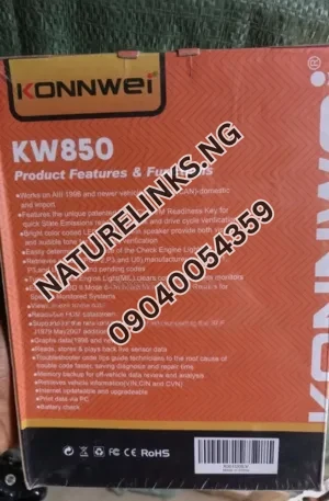 Konwei Obd Ii Kw850 Car Scanner Price in Nigeria Alaba Price