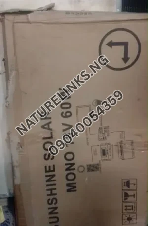 Sunshine Solar 60W Monocrystalline Solar Panel Box Price in Nigeria Alaba Price