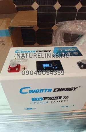 Cworth 12v 200ah LiFePO4 Battery Price in Nigeria Alaba Price