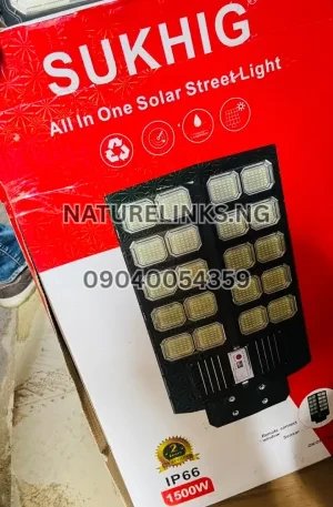 Sukhig 1500W All-in-One Solar Street Light Price in Nigeria Alaba Price