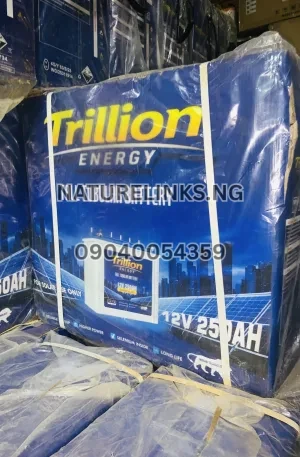TRILLION ENERGY 12V 250AH TALL TUBULAR BATTERY Price in Nigeria Alaba Price