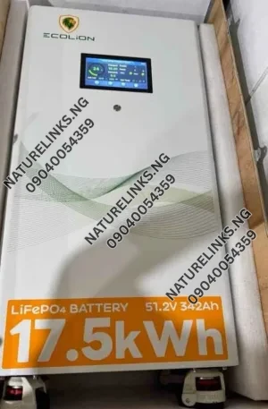 17kwh ecolion lithium battery Price in Nigeria Alaba Price
