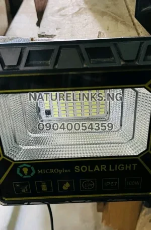 100W Micro Plus Solar Flood Light Price in Nigeria Alaba Price