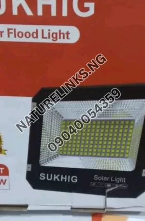 Sukhig Solar Flood Light 200W + Panel Price in Nigeria Alaba Price