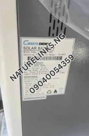 15kwh Cworth energy lithium battery Price in Nigeria Alaba Price