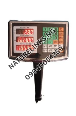 DUAL SCREEN 1,000KG RECHARGEABLE DIGITAL INDUSTRIAL WEIGHING SCALE Price in Nigeria Alaba Price