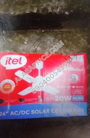 Itel Solar Fan Short Blade Price in Nigeria Alaba Price