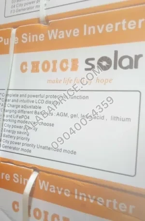 Choice Solar Inverters 3.5kVA Price in Nigeria 2 Choice Solar Inverters 3.5kVA Price in Nigeria Alaba Price 2