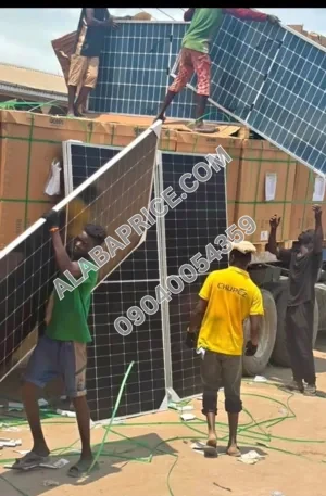 Jinko solar panel 650watts Bifacial Price in Nigeria Alaba Price