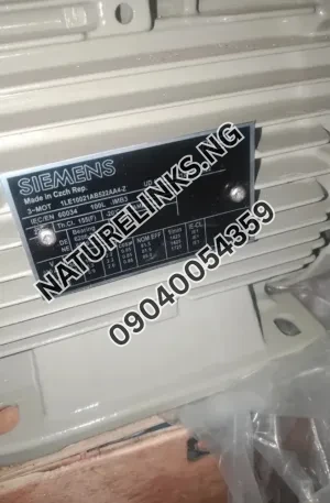 Siemens Brand New  3kw/4hp 100L 1450 RPM Electric Motor Price in Nigeria Alaba Price