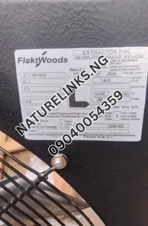 Flaktwoods Three Phase 32″ Industrial Wall Extractor Fan 2.2kw Price in Nigeria Alaba Price