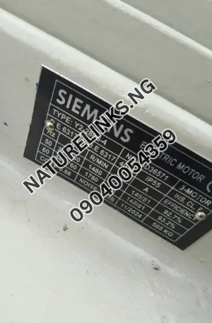 Electric Motor 75kw/100hp Siemens Price in Nigeria Alaba Price