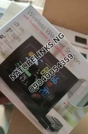 Wireless Weather Station With Outdoor Sensor USB Charging Price in Nigeria Alaba Price