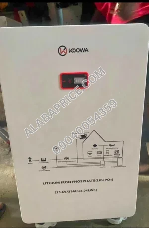 Koowa 8kwh 24v lithium battery Price in Nigeria Alaba Price