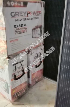 Gray Power Tubular Battery 220Ah 12V Price in Nigeria Alaba Price