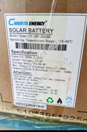 Cworth Energy 2.5kWh LITHIUM BATTERY Price in Nigeria Alaba Price