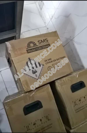 SMS LITHIUM ION BATTERY 200AHS Price in Nigeria Alaba Price