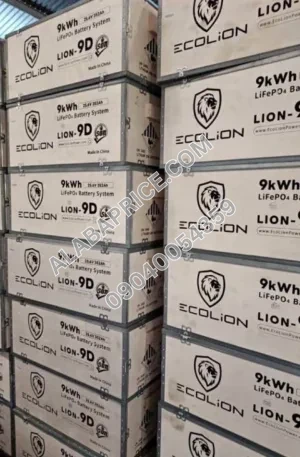 ECOLION 9kWh Lithium Battery 48Volts Price in Nigeria Alaba Price