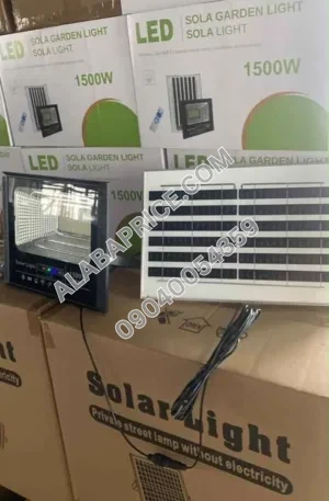 Solar Flood Light 1500W Price in Nigeria Alaba Price