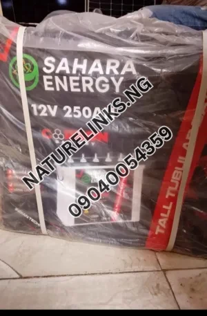Sahara 250ahs tubular battery 12V Price in Nigeria Alaba Price