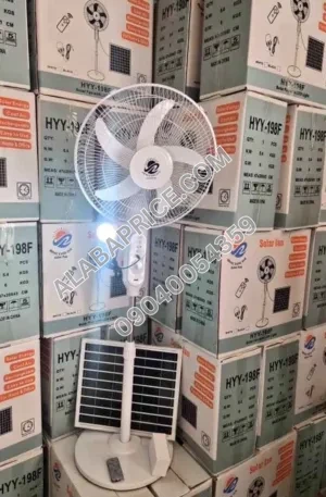 Solar Fan Will Bob Light and Remote Control Price in Nigeria Alaba Price