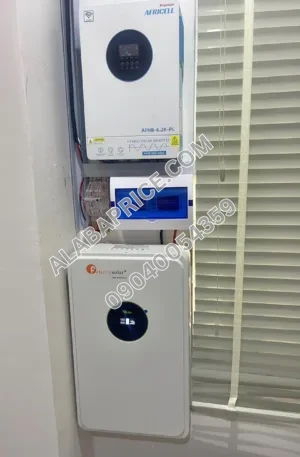 Felicity 6.2kVA Inverter and 5kWh Lithium Battery with 6 Pieces of 600 Watts Solar Price in Nigeria Alaba Price