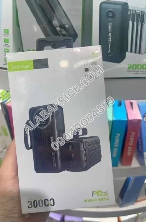 JustMax 30000mah Power Bank Price in Nigeria Alaba Price