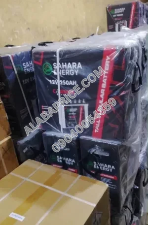 Sahara Energy 250Ahs Best Tubular Battery Price in Nigeria Alaba Price