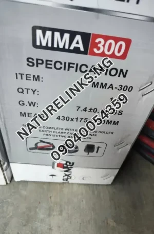 Maxmech Welding Machine MMA-300 Price in Nigeria Alaba Price