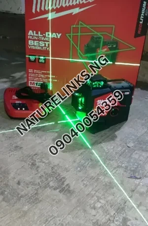Milwaukee M12 Green 360-Degree 3-Plane Laser Level Price in Nigeria Alaba Price