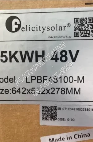 Felicity 5kwh lithium battery 48v/24v Price in Nigeria Alaba Price
