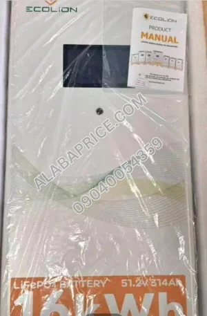 16kWh Ecolion Lithium-Ion Battery 51.2V Price in Nigeria Alaba Price