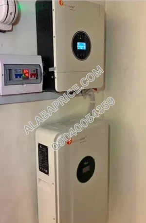 5kWh Felicity Lithium Battery 48V and 6kVA Hybrid Inverter with 650W Solar Panel Price in Nigeria Alaba Price